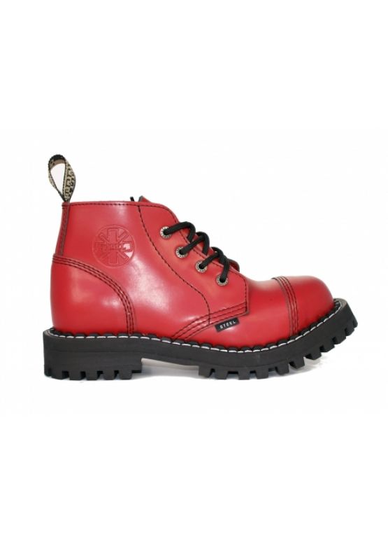 Низькі черевики Steel червоні на 4 дірки 133-134/O/F.RED замовити online